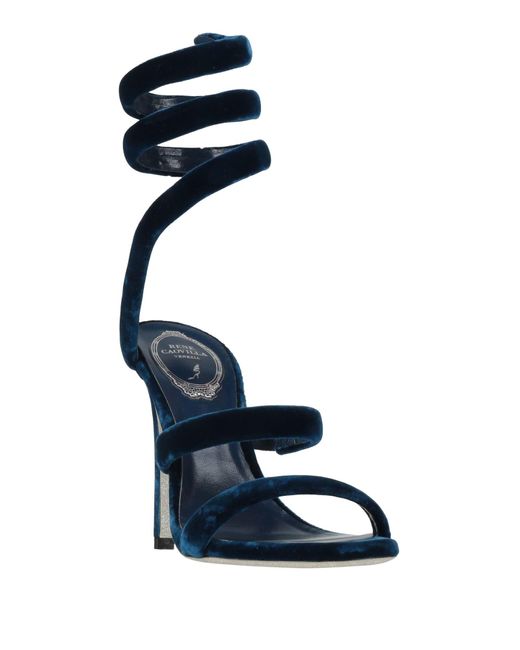 Rene Caovilla Blue Sandals