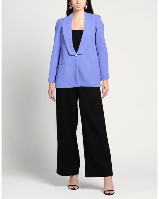 Rebel Queen Blue Lilac Blazer Polyester