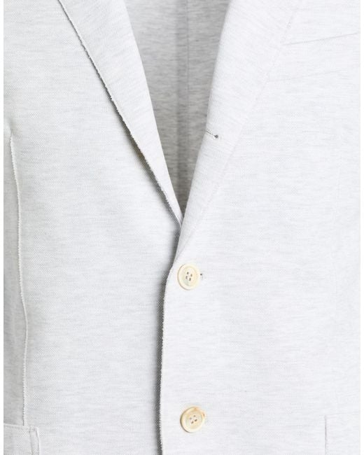 Eleventy White Light Suit Cotton, Polyamide, Elastane for men