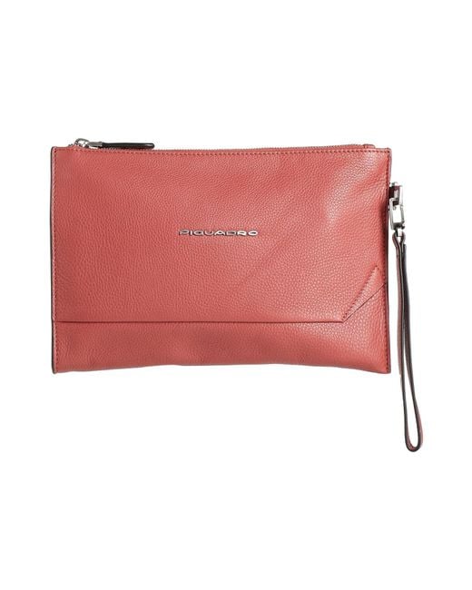 Piquadro Red Handbag Cow Leather