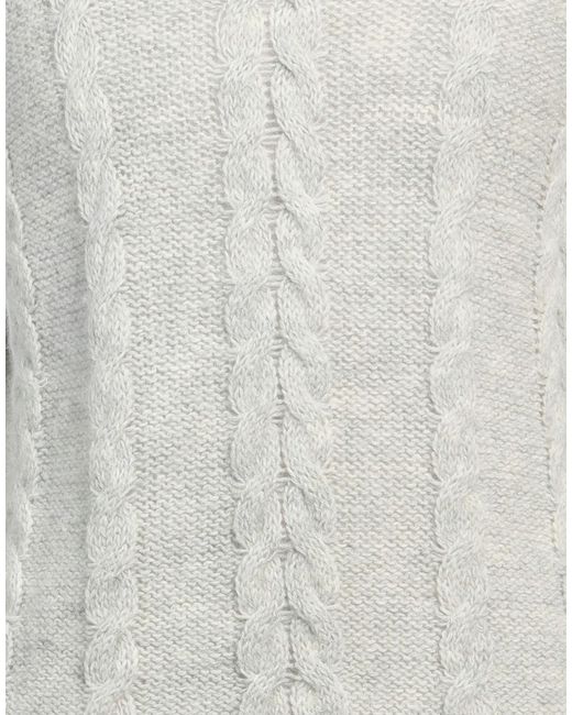 Brooksfield Gray Sweater Wool, Polyamide, Alpaca Wool for men