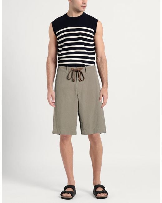 Uma Wang Gray Shorts & Bermuda Shorts Cotton for men