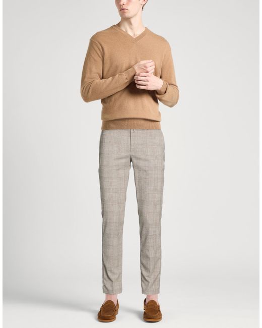 Barbati Gray Pants Polyester, Viscose, Elastane for men