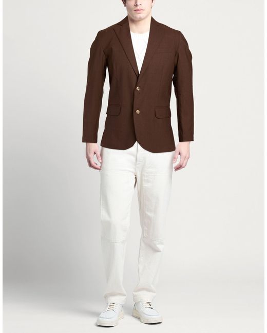 Cruna Brown Blazers for men