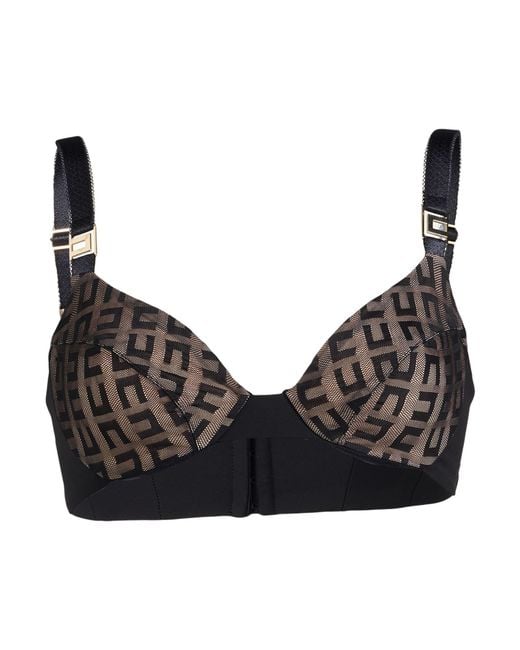 Elisabetta Franchi Black Top Polyamide, Elastane