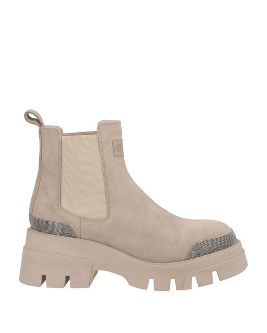 Brunello Cucinelli Natural Ankle Boots