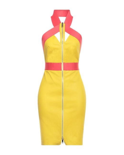 Jitrois Yellow Mini Dress