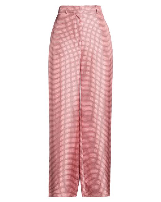 Lanvin Pink Antique Rose Pants Silk