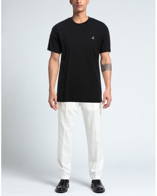 Vivienne Westwood Black Logo Cotton T-Shirt for men