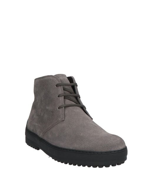 Tod's Gray Ankle Boots for men
