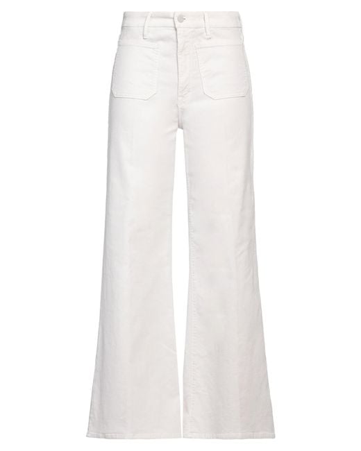 Pantalon Mother en coloris White