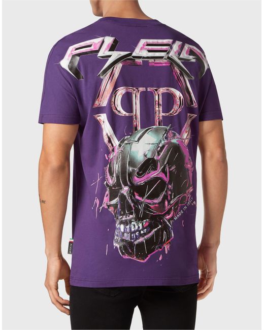 Camiseta Philipp Plein de hombre de color Purple