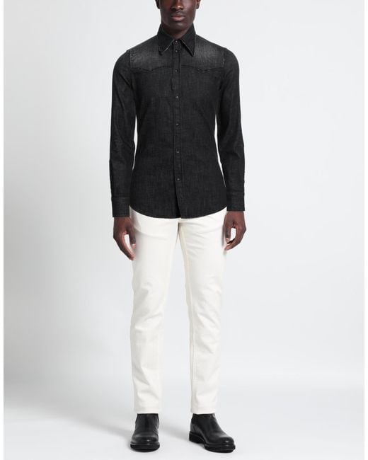 DSquared² Black Denim Shirt for men