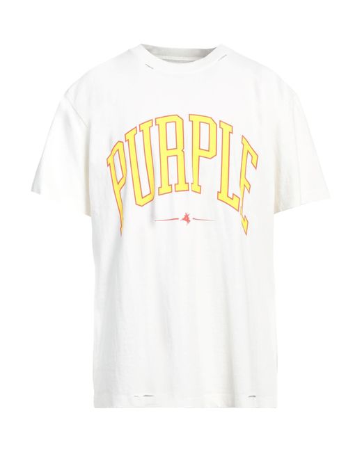 Purple White T-shirt for men
