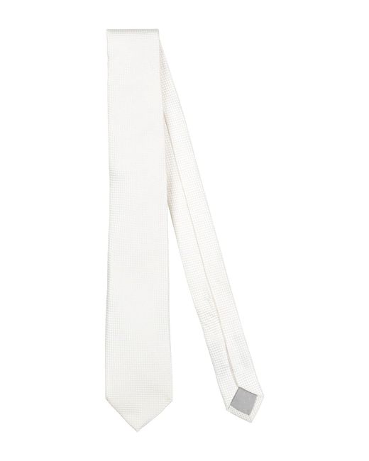 Manuel Ritz White Cream Ties & Bow Ties Polyester for men
