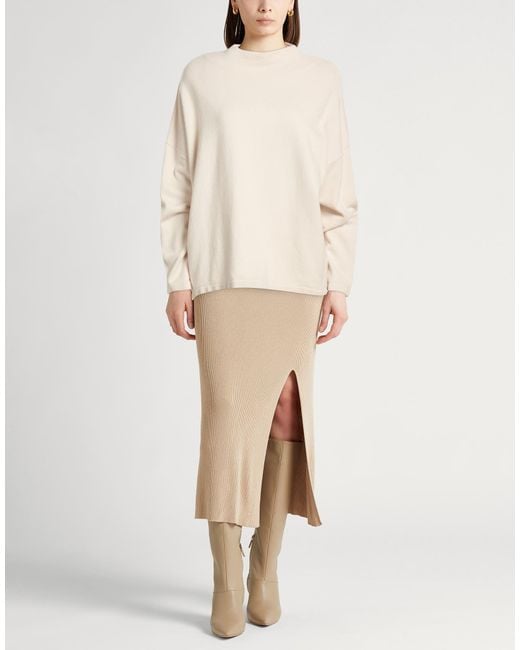 Gentry Portofino White Sweater Virgin Wool, Cashmere