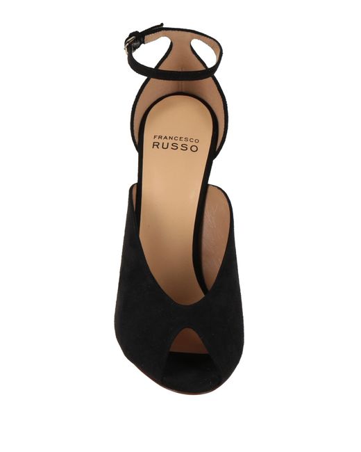 Francesco Russo Black Sandale