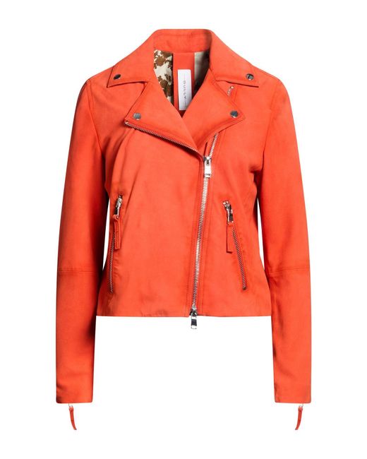 Bully Orange Jacket Leather