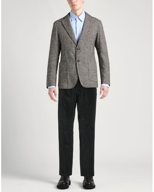 Santaniello Black Accademia Pants Cotton, Polyamide, Elastane for men