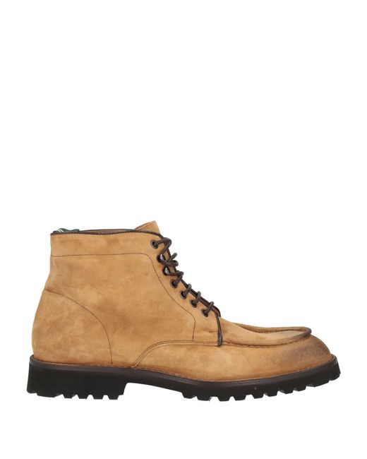 Green George Brown Camel Ankle Boots Leather for men