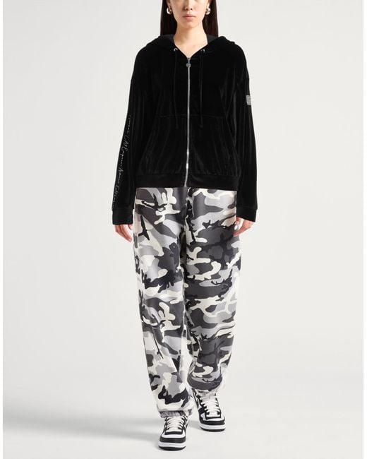 EA7 Black Sweatshirt Polyester, Elastane