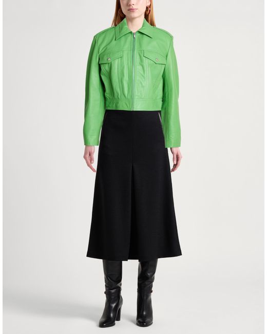 Moschino Green Jacket Lambskin