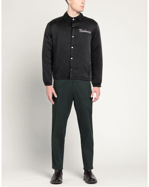 NAHMIAS Black Jacket Silk, Elastane for men