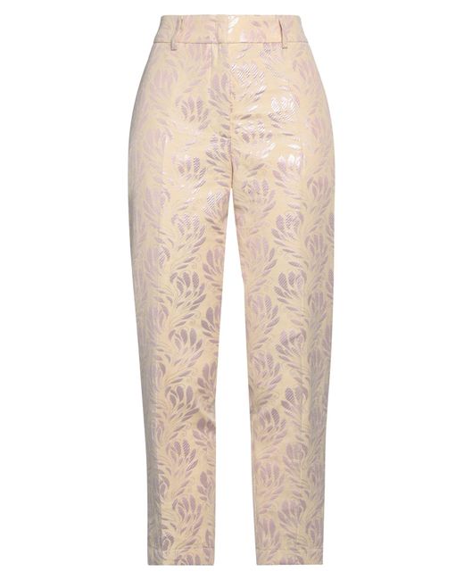 SEVENTY VENEZIA Natural Pants Polyester, Cotton