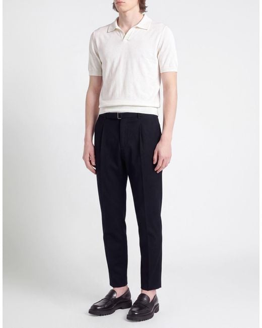 BE ABLE Blue Midnight Pants Wool, Polyester, Elastane for men