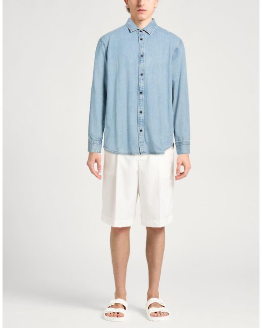 Rag & Bone Blue Denim Shirts for men