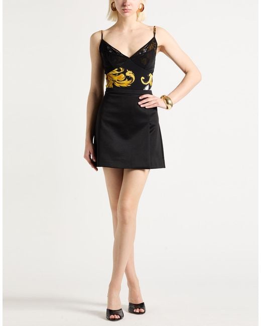 Versace Jeans Couture Black Top Viscose, Elastane, Polyamide