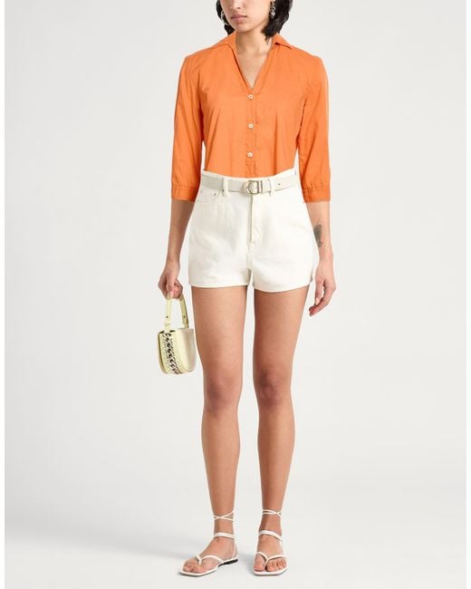 Caliban Orange Shirt Cotton