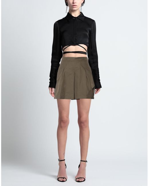 Semicouture Green Mini Skirt