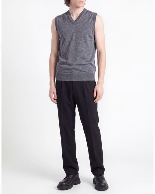 Alpha Studio Blue Sweater Merino Wool for men