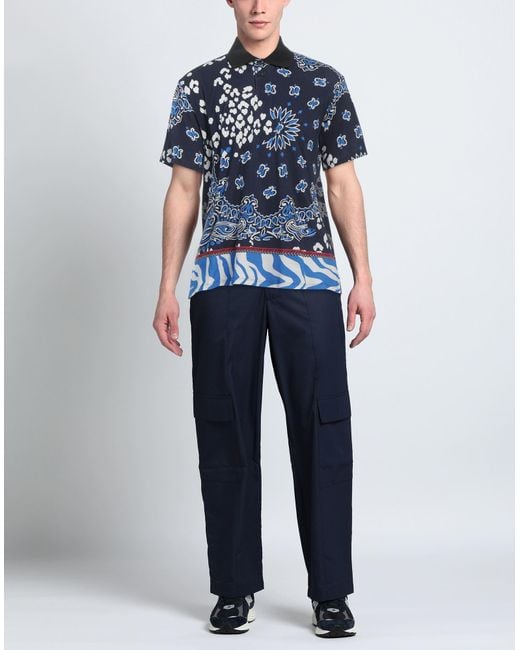 Just Cavalli Blue Polo Shirt for men