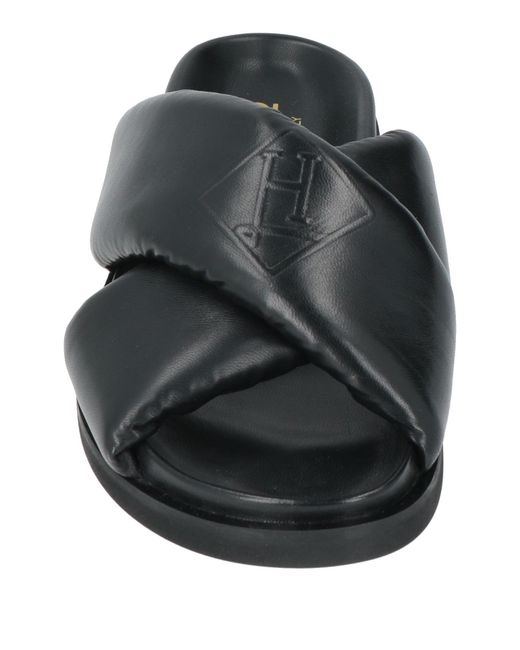 Herno Black Sandals