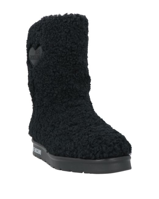Love Moschino Black Ankle Boots