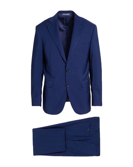 Canali Blue Bright Suit Wool for men