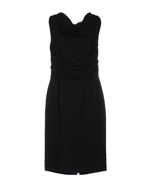 DSquared² Synthetic Knee-length Dress in Black - Lyst