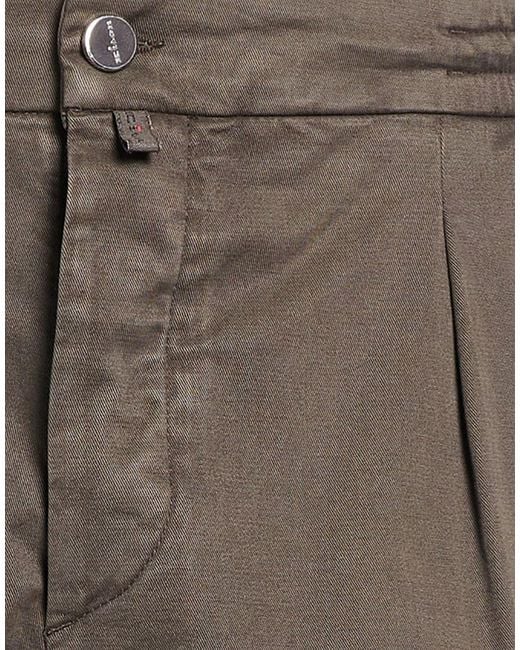 Kiton Gray Pants Lyocell, Cotton, Elastane for men