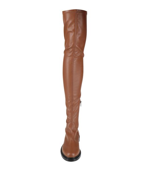 Le Silla Brown Tan Boot Textile Fibers