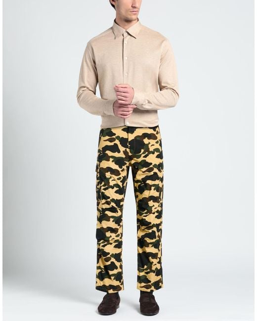 A Bathing Ape Yellow Pants for men