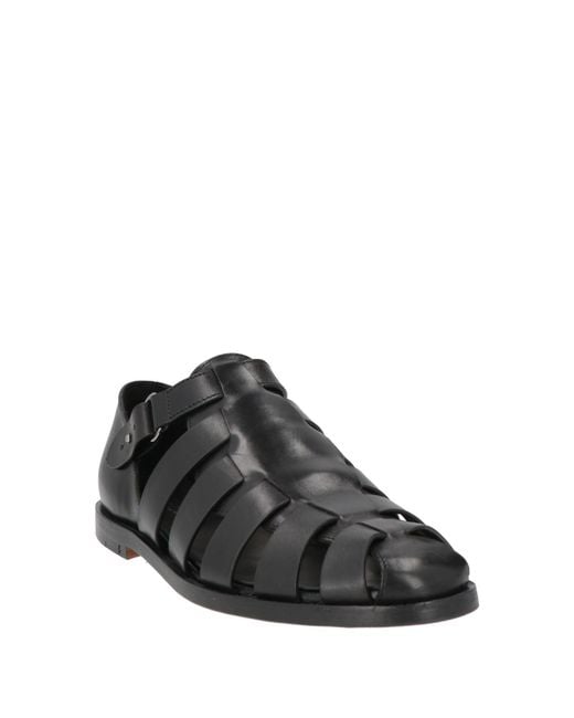 John Varvatos Black Sandals for men