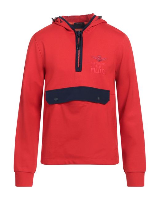 Aeronautica Militare Red Sweatshirt for men