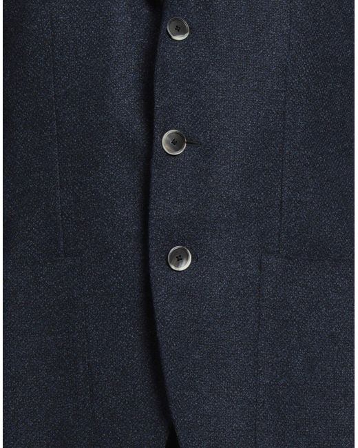 Caruso Blue Midnight Blazer Wool, Cashmere, Nylon for men