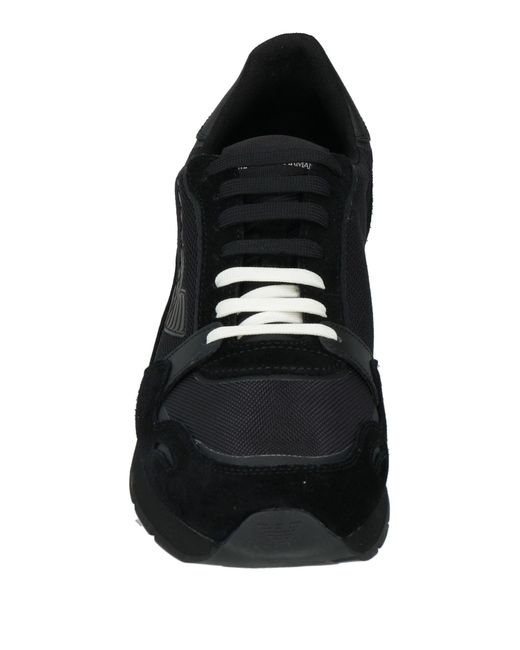 Emporio Armani Black Trainers for men