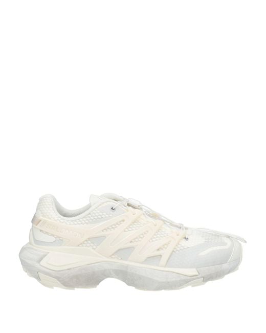 Salomon White Chunky Technical Fabric Sneakers for men