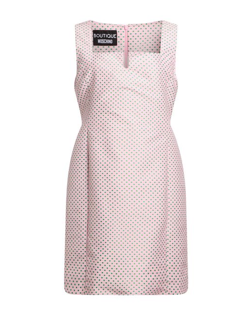 Boutique Moschino Pink Mini Dress Polyester, Cotton