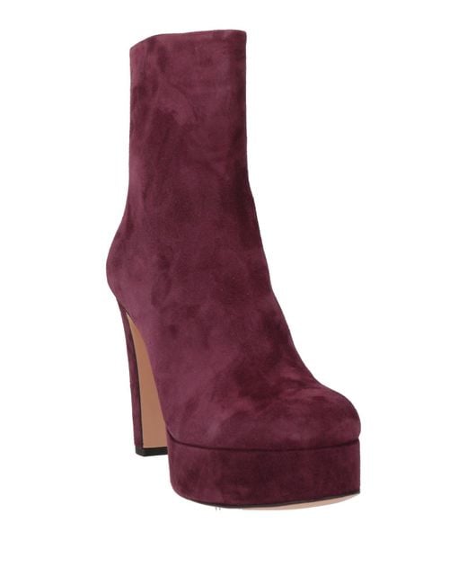 FRANCESCO SACCO Purple Ankle Boots