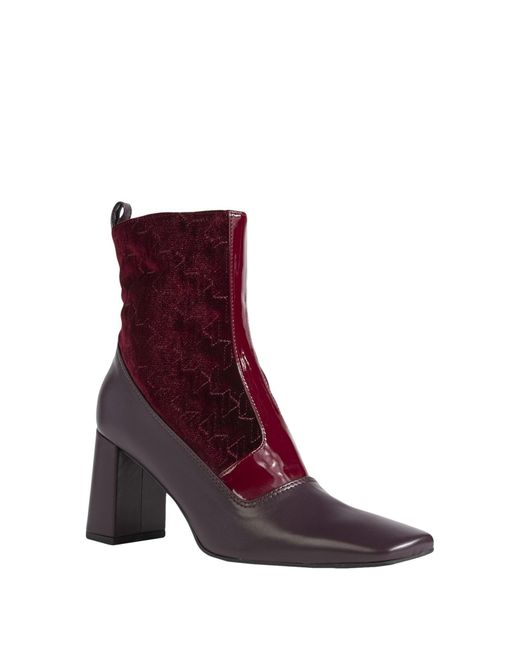 Karl Lagerfeld Purple Ankle Boots
